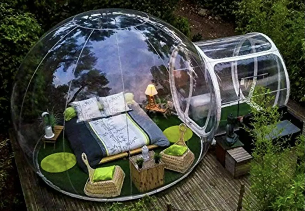 inflatable bubble bed tent